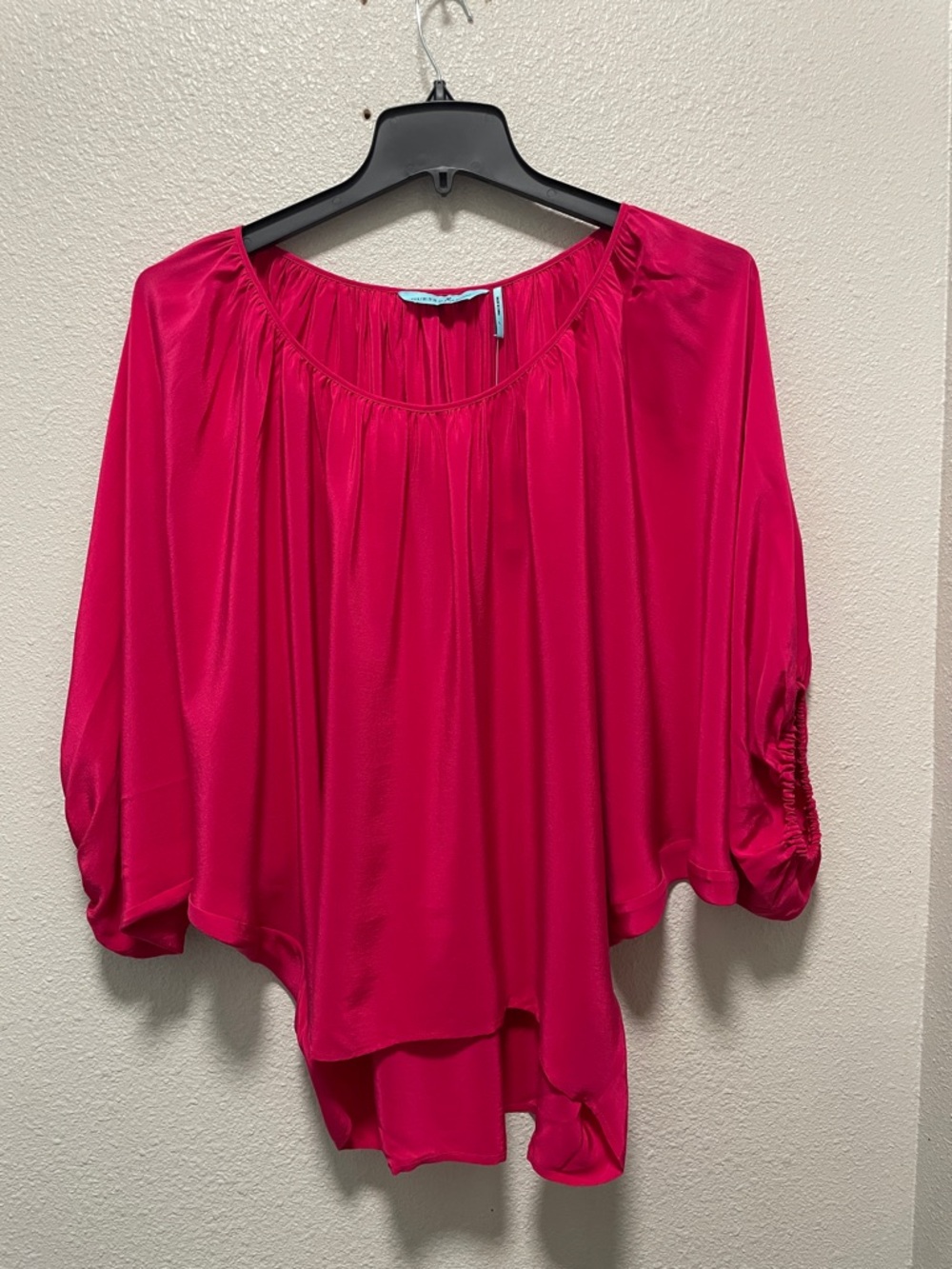 Guess by Marciano Hot Pink Flowing Peasant Blouse